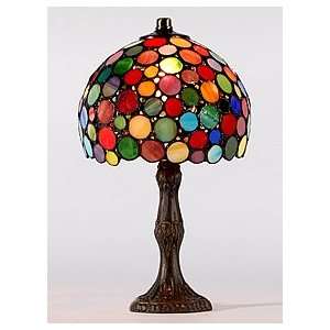   Gumball Pattern Small Tiffany Style Table Lamp