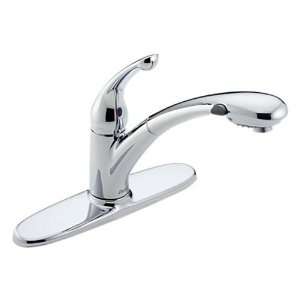  Delta Signature: Single Handle Pull Out Kitchen Faucet, 470 