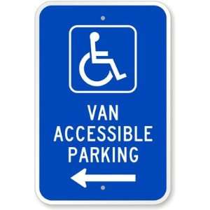 Van Accessible Parking (with Left Arrow) (with Graphic 