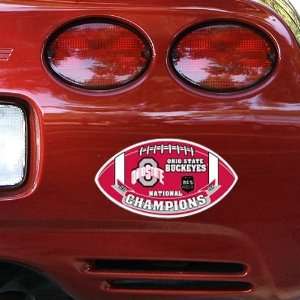 Ohio State Buckeyes 2007 National Champions 12 Football Car Magnet 