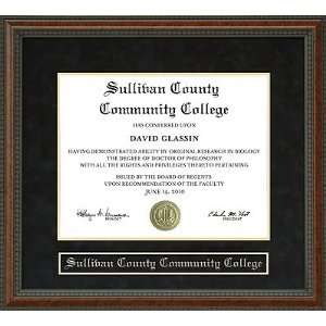    Sullivan County Community College Diploma Frame