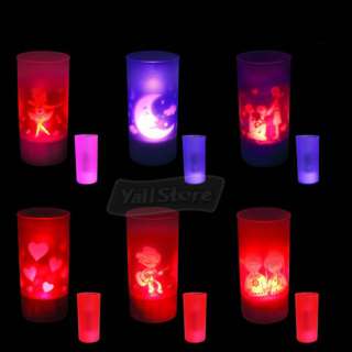 NEW Xmas LED Electronic Flameless Candles Self Color Light  