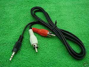   Satellite Radio Audio 1/8 3.5mm to RCA DVD CD PLAYER CAR AUX Cable