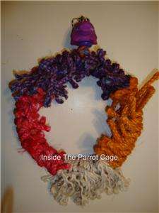 Parrot Bird Toy LARGE SISAL & ROPE SWING  PLUCKERS!  