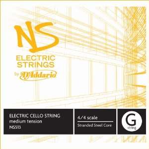  DAddario NS Electric Cello Single G String, 4/4 Scale 