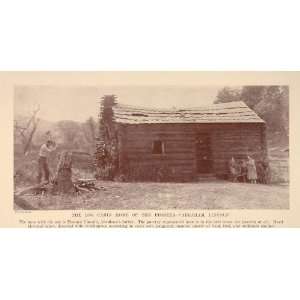   Film Scene Abraham Lincoln Log Cabin   Original Print