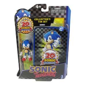   Sonic 20th Anniversary Action Figure Collectors Tin Set Sonic Toys