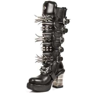 These New Rock platform boots with mega spikes of doom use the best 