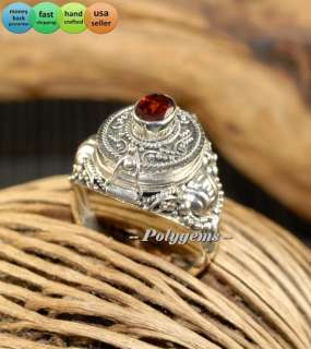 this is a striking piece of 925 sterling silver ring embedded with 