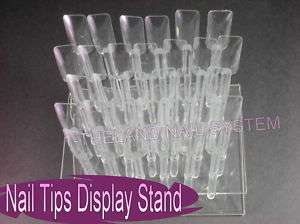 Nail Art pro. 32 Tips Display Tool & Practice Stand New  