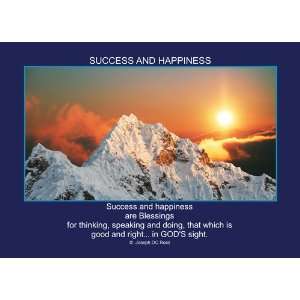  Success And Happiness   7X5 Unframed Success Inspirational 