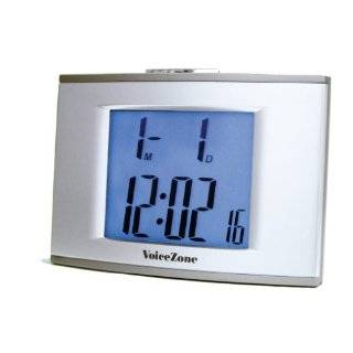  Sentry Talking Alarm Clock with Backlight/Alarm/Date 