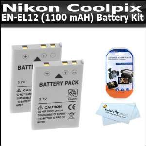 Pack Battery Kit For Nikon Coolpix S6200 S8200 AW100 A1200pj S8100 