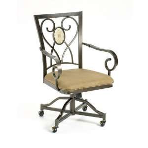 Hillsdale Brookside Chair with Casters in Brown Powder Coat (Set of 2 