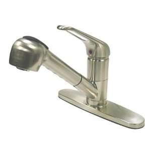   Brass PKS888SN single handle pull out kitchen faucet: Home Improvement