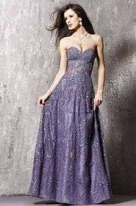 Jovani 14913A Prom Dress Lavender Evening Gown  Sz 4 6 