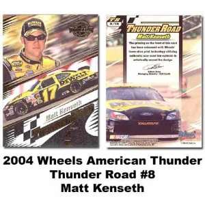 Wheels Thunder Road 04 Matt Kenseth Premier Card:  Sports 