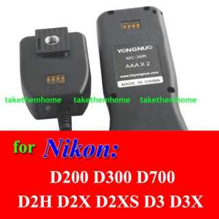 Wireless Timer Remote Shutter for Nikon D200 D300 D700 D2X D3 MC 36R 