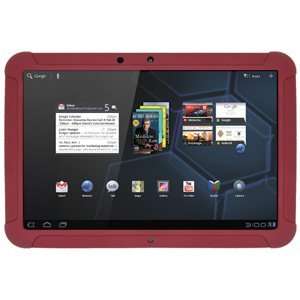  Skin Jelly Case Maroon Red For Motorola Xoom Easy Installation Removal
