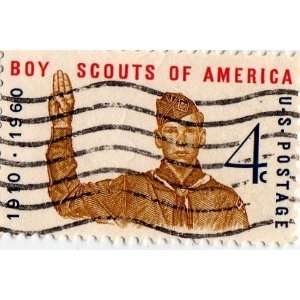    U.s. Postage 4 Cent Boy Scout Jubilee 1960 