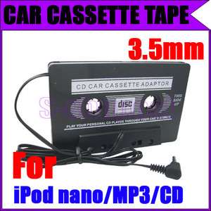 5mm plug CAR Audio CASSETTE TAPE ADAPTER For iPod video/nano/ 