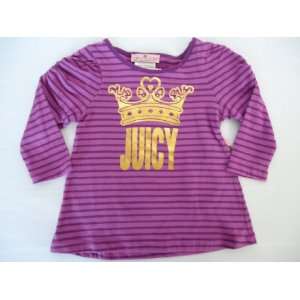   Juicy Couture Baby Girl Purple Dahlia Shirt, Size 6   12 Months: Baby