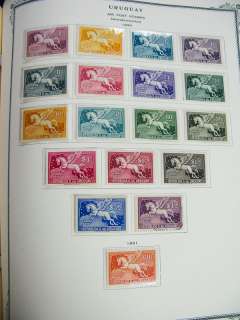 Uruguay Gem Early Stamps Collection In Scott Album  