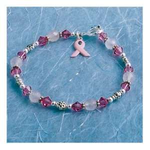  Breast Cancer Pink Ribbon Bracelet 