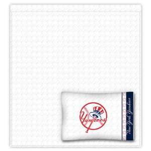  MLB New York Yankees Sheet Set: Sports & Outdoors