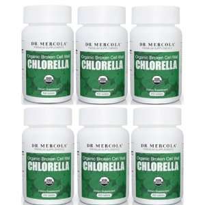  Mercola  Organic Broken Cell Wall Chlorella 6 Pack Health 