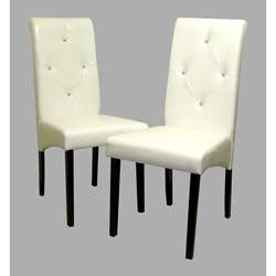 Warehouse of Tiffany White Dining Room Chairs (Set of 2)  Overstock 