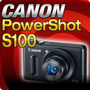 Canon PowerShot S100 12.1MP Digital Camera (Black) NEW 5244B001 