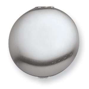  Silver tone Round Compact Mirror Jewelry