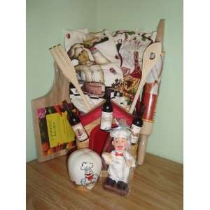 Chef and Wine Themed Housewarming or Anytime Gift Package in House 