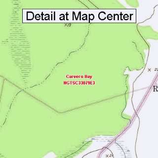   Map   Carvers Bay, South Carolina (Folded/Waterproof) Sports