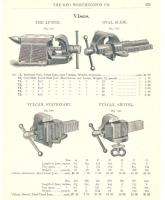1902 Parker Bench Vise Antique Catalog Ad  