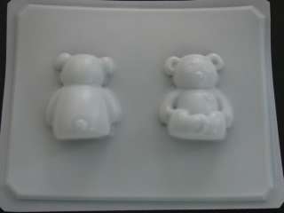 BEAR 3D Chocolate Soap Candy Gumpaste Clay Mold NEW  