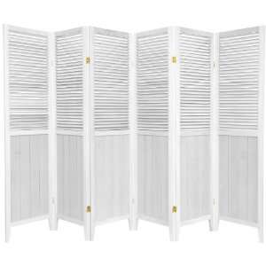    5¼ ft. Tall Beadboard Room Divider  White   6P: Home & Kitchen