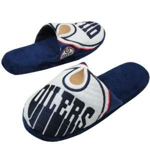  Edmonton Oilers Navy Blue Big Logo Slide Slippers (X Large 