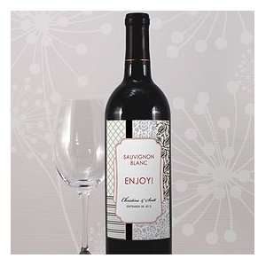  Eclectic Patterns Wine Label  Pkg of 24