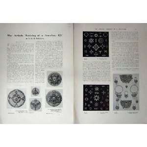   1909 ART JOURNAL JEWELLER BROOCH EARRINGS ORNAMENTS