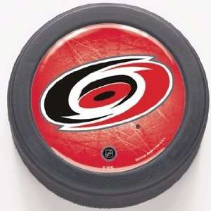 CAROLINA HURRICANES Domed Regulation Size HOCKEY PUCK with Team Colors 