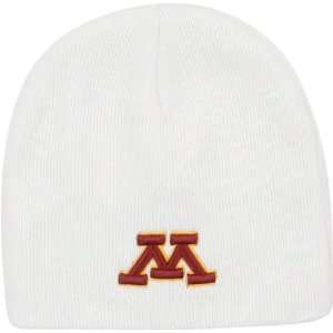   Golden Gophers White Easy Does It Cuffless Knit Hat