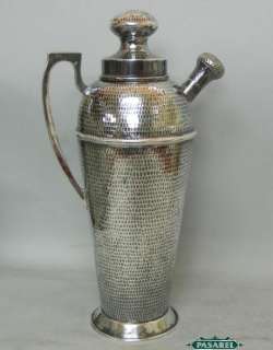 Chinese Export Sterling Silver Cocktail Shaker Ca 1900  