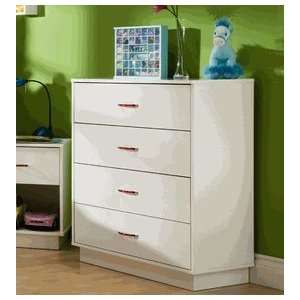 SouthShore Logik Collection 4 Drawer Chest (White) 3360034:  