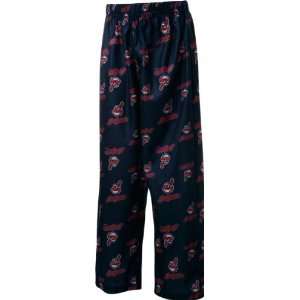   Indians Youth Navy Team Color Logo Printed Pants: Sports & Outdoors