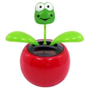  Solar Dancing Flower   Frog: Toys & Games