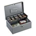 MMF Steelmaster Cash Box with Cantilever Tray, Gray (221F930GRA)