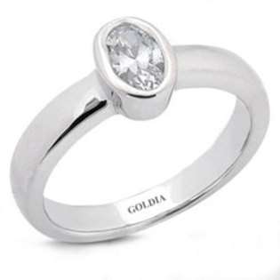   Oval Cut Diamond Engagement Ring  goldia Jewelry Gold Jewelry Sets