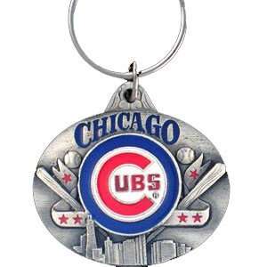  Chicago Cubs Oval Pewter Keychain